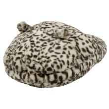 Voetenwarmer Giant Home Slipper Leopard beige