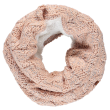 Sarlini Ronde colsjaal licht roze kabel