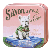 Parfums de Provence Blikje Savon de Marseille zeep Westie hondje