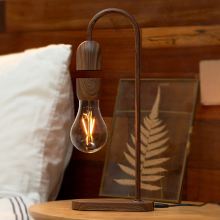 Gingko Evaro Lightbulb Lamp Walnut