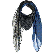 Sarlini Vierkante sjaal multi color blue