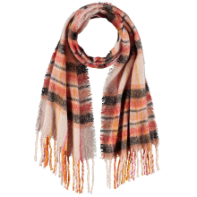 Sarlini Langwerpige winter sjaal terracotta