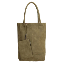 Zebra Trends Zebra Natural Shopper Olijfgroen Suedine