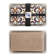 Castelbel Zeepschaaltje met Santal & Tonka zeep 200 gr (sandelhout & tonkaboon)