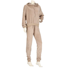 Huispak dames Effen donker beige   maat S/M