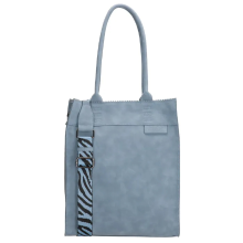 Zebra Trends Zebra Shopper Merel met rits Licht Blauw