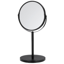 Kela Make up spiegel op voet Elias (3x vergrotend)   mat zwart