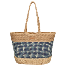PE Florence Strandtas Naturel navy
