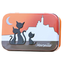 Parfums de Provence Blikje Savon de Marseille zeep Poezen