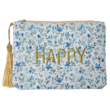 Clayre & Eef Toilettas Happy blauw