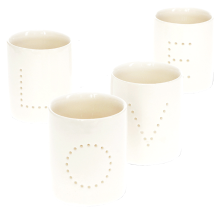 Rex London Theelichthouder set Love (4 delig)