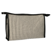Traveller Toilettas Stripe zwart/crème