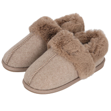 Apollo Ladies Home Boots Vilt + Bont Taupe   maat 41/42