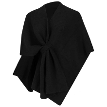 Sarlini Poncho Omslagdoek met lus   zwart