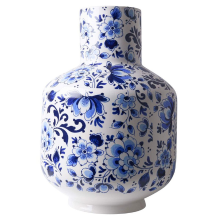 Heinen Delfts Blauw Hoge bolvaas   Bloem 35 cm