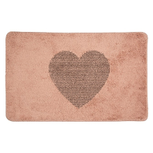 Clayre & Eef Badmat Hart roze (78 x 48 cm)