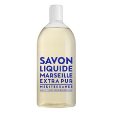 Compagnie de Provence Savon de Marseille vloeibare handzeep Extra Pur Méditerranée 1 liter navulling