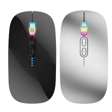 HXSJ M103 Tri mode Draadloze bluetooth Mute Muis Vermogen Weergave Ergonomie Type C Oplaadbare Muizen