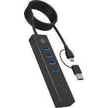 ICY BOX 7 Port HUB IB HUB1737 C3 usb hub USB 3.2 Gen 1 Type C