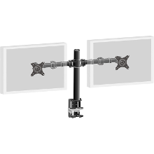 Iiyama Dubbele bureausteun arm DS1002C B1 monitorarm