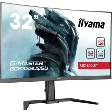 Iiyama G Master Red Eagle GCB3280QSU B2 Gaming monitor Energielabel F (A   G) 80 cm (31.5 Inch) 2560 x 1440 Pixel 16:9 0.2 Ms HDMI, DisplayPort, Hoofdtelefoon