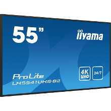 Iiyama Prolite LH5541UHS B2 public display 4K UHD, VGA, HDMI, Audio, LAN