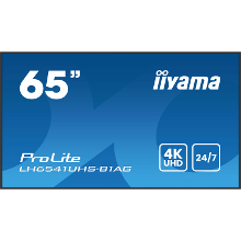 Iiyama ProLite LH6541UHS B1AG public display HDMI, USB, LAN, Audio
