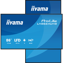 Iiyama ProLite LH8664UHS B3AG public display