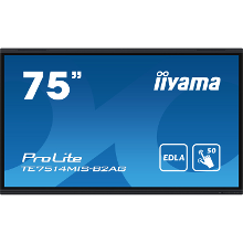 Iiyama ProLite TE7514MIS B2AG public display 4x HDMI, 1x DisplayPort, USB A, USB C, RJ 45, WLAN, Touch, Sound