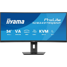 Iiyama ProLite XCB3497WQSNP B1 ledmonitor HDMI, DisplayPort, USB C, LAN, Adaptive Sync
