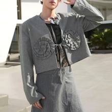 INCERUN Herenmode Patchwork Krans Lussnit Korte Lange Mouw Blazer Comfortabele Casual Effen Kleur Pak Man Plus Size
