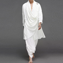 INCERUN Mannen Twee Stuks Set Chinese Stijl Katoen Linnen Lange Mouwen Lange Broek Mannen Casual Vintage Gelaagde Kraag
