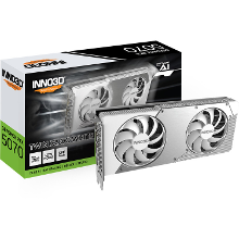 INNO3D GeForce RTX 5070 TWIN X2 OC WHITE grafische kaart DLSS 4, 3x DisplayPort, 1x HDMI 2.1