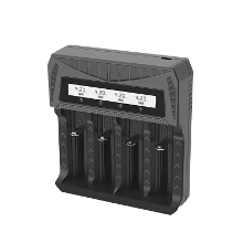 Intelligente LCD batterij USB lader 4 slots voor 18650/AA/AAA oplaadbare lithiumbatterij Type C tegen overladen bescherm