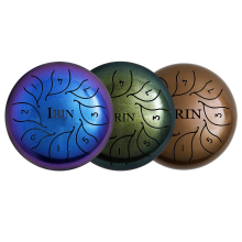 IRIN 5.5 Inch 8 Notes G Tune Steel Tongue Drum Handpan Instrument met Drum Mallets en Tas