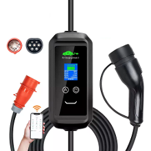 ISIGMA 11KW 16A Draagbare EV lader Type2 IEC62196 2 Bluetooth Tuya APP EVSE Oplaadstation 7M Kabel voor Elektrische Auto