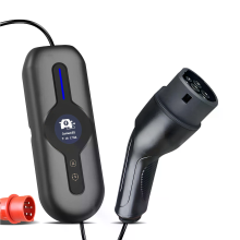 ISIGMA 11KW draagbare Type 2 EV lader 6 16A verstelbare elektrische voertuiglader 5m kabel CEE stekker