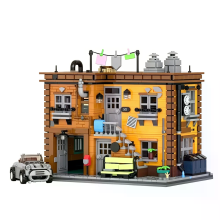 JIE STAR JIESTAR 66056 Ashley Vintage 2 verdieping Huis MOC Stad Straatbeeld Constructie Bouwblok Set 2284 stuks voor Kinderen Vo