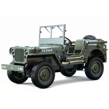 JJRC C8815 RTR 1/10 2.4G 4WD RC Auto Willys Militaire Truck Off Road Klimmen LED Licht Optionele Lier Tent Metaalframe R