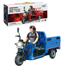 JJRC C8843 Alloy RC Tricycle 2.4G Afstandsbediening Volledig schaalmodel Nagebootste Geluid LED Licht Drie Bargen Trekke