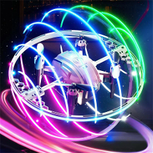JJRC H131 AURORA BALL Stunt Light Ring 360° Spin Altitude Hold Mode RGB Kleur LED Cirkel Bescherming Kinderen Cadeaus 2.