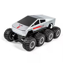 JJRC Q218 RTR 1/18 2.4G RC Auto Acht Wielen Waterdicht Amfibisch 360° Rotatie Cyber Pickup Off Road Truck Stunt Voertuig