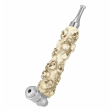 Kcasa Kc Mtb027 White Skull Tobacco Pipe Creative Pocket Smoking Pipe Cigar Filter