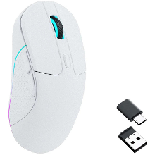Keychron M3 A3 Wireless Mouse gaming muis 100   26.000 DPI, Bluetooth 5.1 | 2.4 Ghz | USB type C kabel