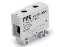 Klemblok Grijs 1 Polig 50 Mmâ² 160 A, 145 A Geleidertype = L Ftg Friedrich Gã¶hringer Kviac11050g