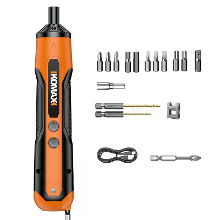 KOMAX V6 Elektrische Schroevendraaier Set 1300mAh Batterij Type C Magnetische Chuck LED Licht Antislip Handgreep Hoge Ko