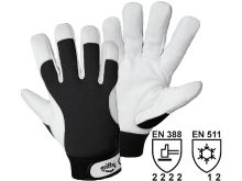 L+D Griffy 1707 Nappaleer Montagehandschoen Maat (handschoen): 8, M EN 388 , EN 511 Cat II 1 paar