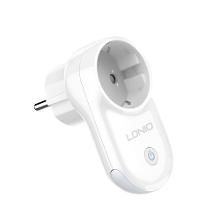 LDNIO 16A Slimme WiFi EU stekkerdoos Real time stroom  en voltagebewaking APP Timing Outlet met LED licht Spraakbesturin