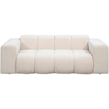 Leen Bakker   Bank Beau 2zits Raven Beige   Banken   Beige   Stof