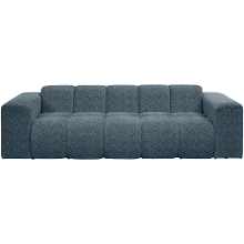 Leen Bakker   Bank Beau 3zits Raven Donkerblauw   Banken   Blauw   Stof